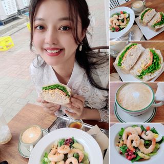 [실리그린] 샐러드 택1 + 샌드위치 택1 + 아메리카노1 — 5점을 준 리뷰어가 2021년 3월 올린 사용 사진