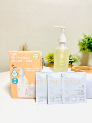 카엘라 락토 다마스크 로즈 여성청결제 젤 기획세트 — 5점을 준 리뷰어가 2023년 6월 올린 사용 사진