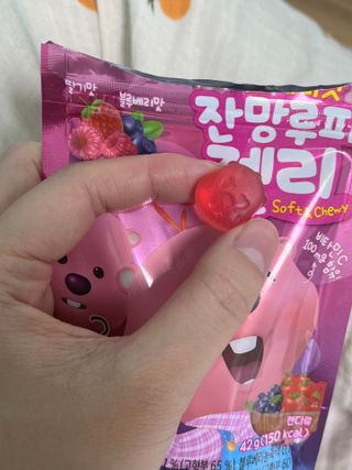 [팔도] 잔망루피젤리 믹스베리맛 42g 8개 — 3점을 준 리뷰어가 2022년 3월 올린 사용 사진