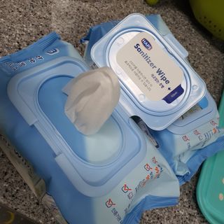 햅스 세균없는 주방 대형 2팩, HAPS sanitizer wipe — 5점을 준 리뷰어가 2022년 2월 올린 사용 사진