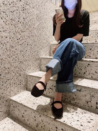 로서울 Rowie mary jane shoes Velvet, Ecoclean — 5점을 준 리뷰어가 2021년 9월 올린 사용 사진
