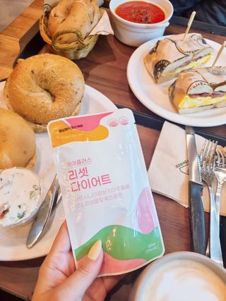 [경남제약헬스케어] 케어플러스 리셋 다이어트 청포도맛 100ml X 5포 (5일분) — 5점을 준 리뷰어가 2023년 3월 올린 사용 사진