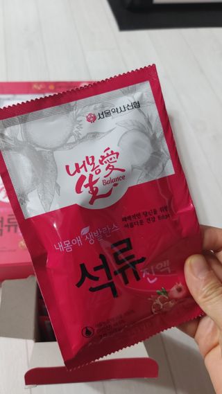 서울약사신협_내몸애생발란스석류_70ml x 30포 — 5점을 준 리뷰어가 2021년 8월 올린 사용 사진