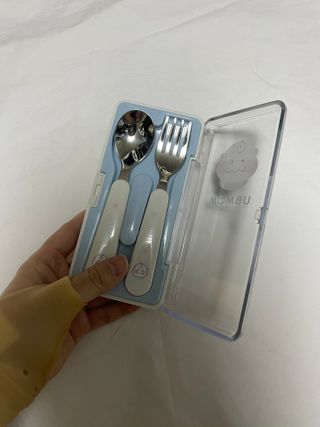 유비맘 스푼포크 케이스 세트 1+1 _컬러랜덤 발송 — 5점을 준 리뷰어가 2021년 1월 올린 사용 사진
