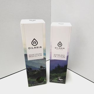 오일아리아 뉴트리 모이스처라이징 세사미 씨드 오일로션 & 데일리 디톡스 세사미 그라운즈 바디스크럽 — 5점을 준 리뷰어가 2023년 8월 올린 사용 사진