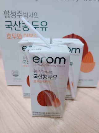 이롬 erom 황성주박사의 국산콩 두유 호두와 아몬드 — 5점을 준 리뷰어가 2020년 12월 올린 사용 사진