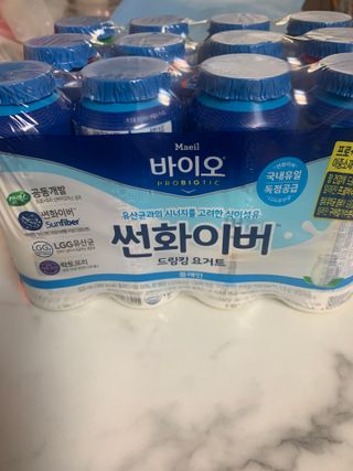 LIVE 매일바이오 썬화이버 드링킹 요거트 — 5점을 준 리뷰어가 2022년 8월 올린 사용 사진