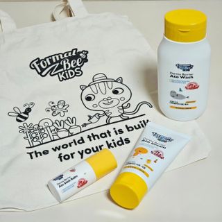 포멀비 키즈 더마베리어 아토 세트(크림 120ml+워시 300ml+스틱밤 18g) — 5점을 준 리뷰어가 2023년 11월 올린 사용 사진