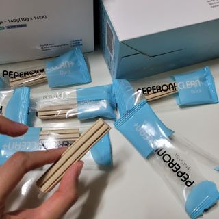 페페로니 2종 세트 클린플러스 덴탈껌 치킨+덕 — 5점을 준 리뷰어가 2021년 9월 올린 사용 사진