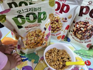오!그래놀라팝 현미아몬드 — 5점을 준 리뷰어가 2022년 4월 올린 사용 사진