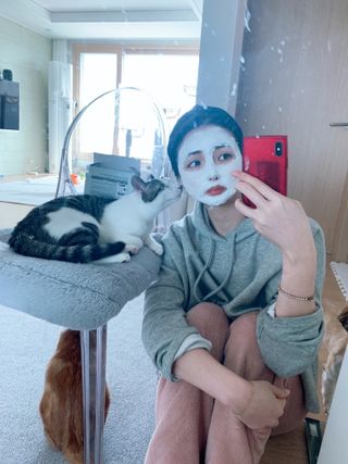 아이디플라코스메틱 페이스핏 플라스터 마스크 _ 리뉴얼 — 5점을 준 리뷰어가 2021년 5월 올린 사용 사진