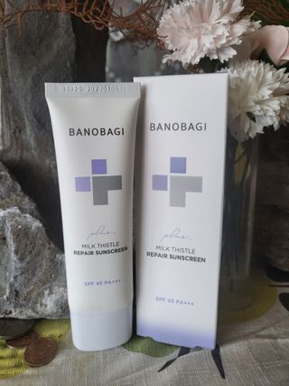 바노바기 코스메틱 바노바기 밀크씨슬 리페어 시카 선스크린 플러스 50ml — 5점을 준 리뷰어가 2023년 3월 올린 사용 사진