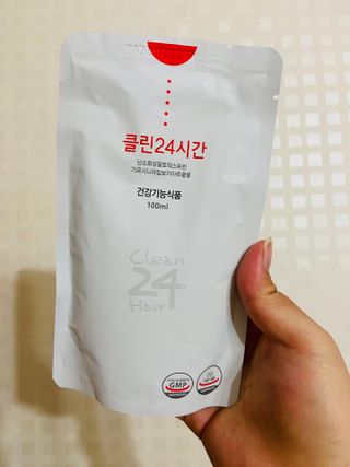 클린24시간 1BOX(5포) + 전용보틀(500ml) — 5점을 준 리뷰어가 2022년 9월 올린 사용 사진
