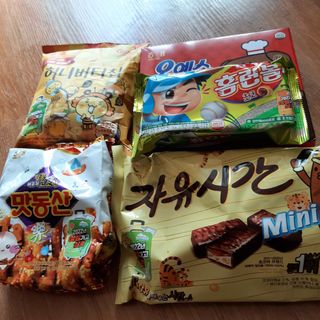 해태제과 2022 호랑이 스낵 5종 세트 — 5점을 준 리뷰어가 2022년 1월 올린 사용 사진