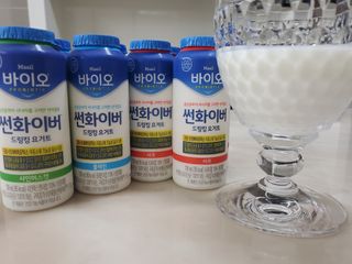LIVE 매일바이오 썬화이버 드링킹 요거트 — 5점을 준 리뷰어가 2022년 8월 올린 사용 사진