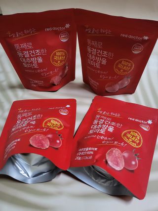 레드닥터 통째로 동결건조한 대추방울토마토 20g * 4봉 — 4점을 준 리뷰어가 2022년 12월 올린 사용 사진