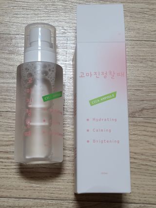 [시카앰플] 묘오한 고마진정할때 진정 스프레이 앰플 150ml — 4점을 준 리뷰어가 2021년 2월 올린 사용 사진