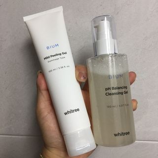 화이트리 비움 약산성 클렌징젤 ,마일드 필링젤 세트 — 4.5점을 준 리뷰어가 2021년 1월 올린 사용 사진