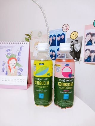 더그레잇티 콤부차 [매일유업] 더그레잇티 44kcal 콤부차 300ml *12개입 (오리지널 6개+베리리치 6개) — 3점을 준 리뷰어가 2023년 8월 올린 사용 사진
