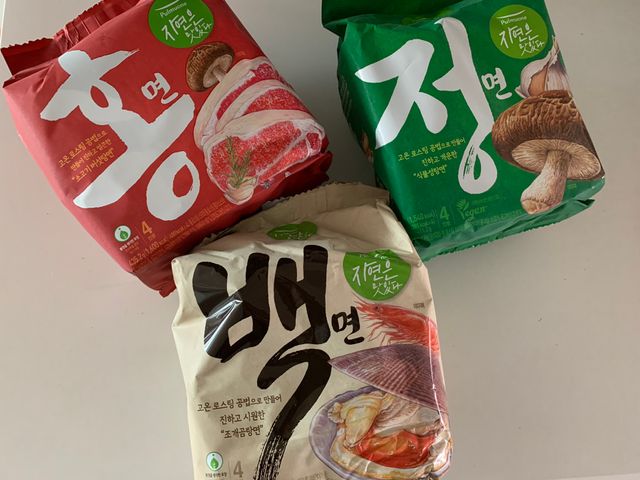 [풀무원] 자연은맛있다 정면, 백면, 홍면  세트 리뷰 사진