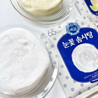 딜라이트 프로젝트  달콤한 눈꽃 간식세트( 눈꽃 솜사탕 / 레몬라임 솜사탕 / 달고나 총 7EA+스마트톡 증정) — 5점을 준 리뷰어가 2022년 6월 올린 사용 사진
