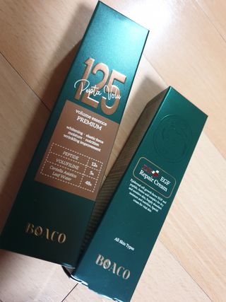 [보아코] 펩타보르 125 볼륨 에센스+  리페어 크림 — 5점을 준 리뷰어가 2022년 3월 올린 사용 사진