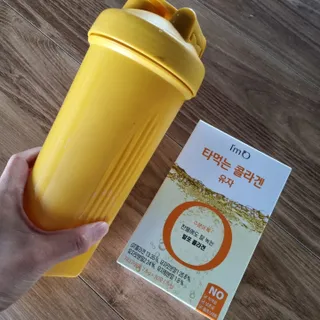 [음료수 대신 가능!]  빠르게 흡수되는 아임오 타먹는 콜라겐 1박스 — 5점을 준 리뷰어가 2023년 4월 올린 사용 사진