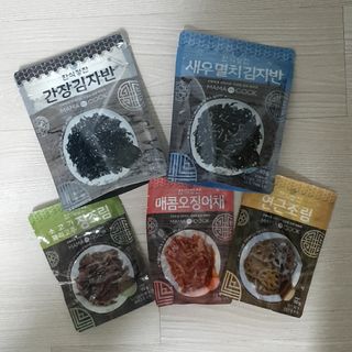 하나마이 [마마쿡] 전 청와대 천상현 셰프의 밑반찬  5종세트(소고기 장조림+연근조림+진미채+간장김자반+새우김자반) — 5점을 준 리뷰어가 2023년 4월 올린 사용 사진