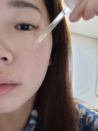 랑벨 비타 에너지 잡티 앰플 50ml 고농축 비타민, 저자극, 수분 촉촉, 미백 앰플 — 5점을 준 리뷰어가 2022년 4월 올린 사용 사진