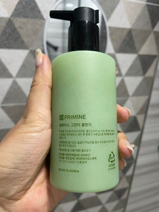 프리마인 메이크업과 들뜨는 각질까지 한방에 깐달걀로! 순하기까지한 셀베이스 그린티클렌저(200ml) — 5점을 준 리뷰어가 2023년 1월 올린 사용 사진