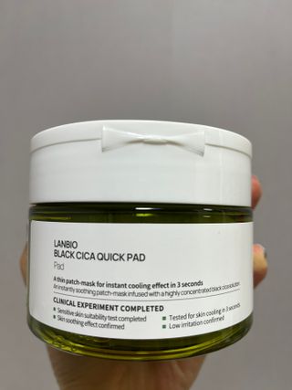 랑벨 랑바이오 블랙 시카 퀵 패드 100매 (3초 쿨링/3분 흡수, 블랙비 프로폴리스/시카 4종 함유, 대용량) — 5점을 준 리뷰어가 2022년 5월 올린 사용 사진
