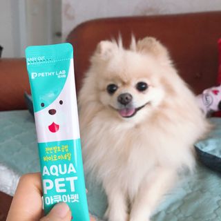 펫시랩 반려견용 액상 프리바이오틱스 아쿠아펫 — 5점을 준 리뷰어가 2021년 1월 올린 사용 사진