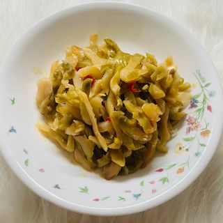 루시델리 야미하우스 홍콩 스파이시 프리미엄 짜사이 무침 500g — 5점을 준 리뷰어가 2024년 6월 올린 사용 사진