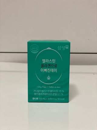 체인미 엘라스틴 콜라겐으로 이뻐진데이 500mg x 30정 — 5점을 준 리뷰어가 2021년 12월 올린 사용 사진
