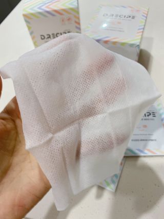 디레시피 세안이 필요없는 순한 클렌징 티슈 — 5점을 준 리뷰어가 2021년 1월 올린 사용 사진