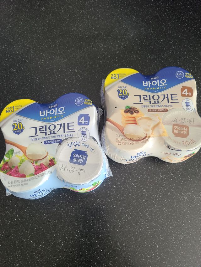 매일바이오 그릭요거트 오리지널 플레인 4개, 로스터리 커피믹스 4개 리뷰 사진