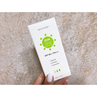 메타포레 12PM  카밍 선스크린 — 5점을 준 리뷰어가 2021년 8월 올린 사용 사진