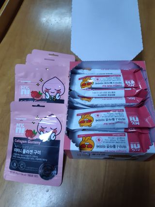 일동제약 마이니 마이니 늘씬날씬 콜라겐 세트 — 4점을 준 리뷰어가 2021년 2월 올린 사용 사진