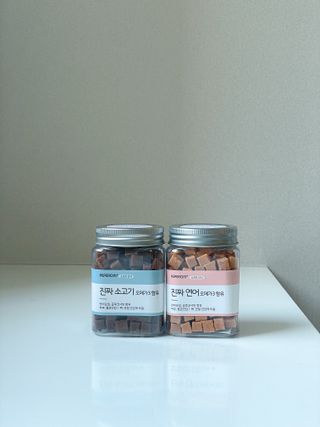 페페로니 진짜 오메가3 연어+소고기 180g+180g — 5점을 준 리뷰어가 2021년 7월 올린 사용 사진