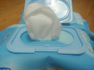햅스 세균없는 주방 대형 2팩, HAPS sanitizer wipe — 5점을 준 리뷰어가 2022년 2월 올린 사용 사진
