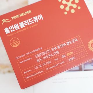 트루헬퍼 홀인원 블러드큐어 혈행+혈압+콜레스테롤 한번에 1박스 1개월 — 5점을 준 리뷰어가 2023년 2월 올린 사용 사진