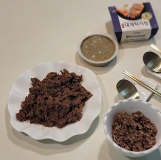 오늘집밥 밀키트 2만원 무료 교환권 — 4점을 준 리뷰어가 2022년 5월 올린 사용 사진