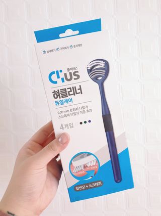 크리오 클리어스 혀백태제거 구취관리 혀클리너 — 5점을 준 리뷰어가 2021년 3월 올린 사용 사진