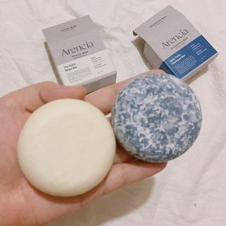 Arencia 아렌시아 솔티소다 샴푸바, 더 새틴 린스바 세트 — 4점을 준 리뷰어가 2021년 6월 올린 사용 사진