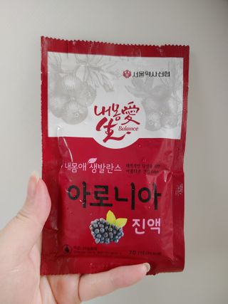 서울약사신협_내몸애생발란스아로니아_70ml x 30포 — 4점을 준 리뷰어가 2021년 7월 올린 사용 사진