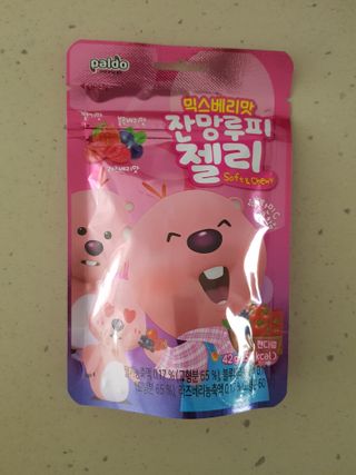 [팔도] 잔망루피젤리 믹스베리맛 42g 8개 — 4점을 준 리뷰어가 2022년 2월 올린 사용 사진