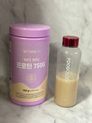 [푸름웰니스] 프로틴 다이어트 단백질 쉐이크 (750g) — 5점을 준 리뷰어가 2022년 3월 올린 사용 사진