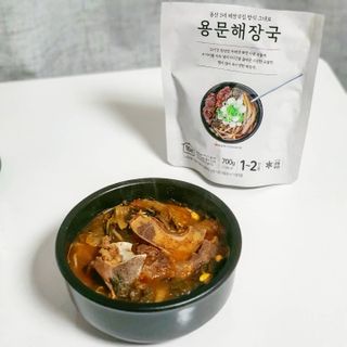 요리반상회 용문해장국 2팩 + 뚝배기 1개 — 3점을 준 리뷰어가 2021년 3월 올린 사용 사진