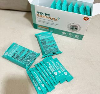 앙팡 패밀리면역 프로바이오틱스 2g x 100포 — 5점을 준 리뷰어가 2022년 10월 올린 사용 사진