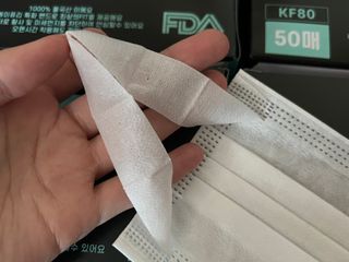 케이퓨리 KF80 덴탈 귀편한 숨쉬기편한 마스크 50매 — 5점을 준 리뷰어가 2023년 5월 올린 사용 사진